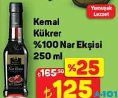 KEMAL KÜKRER %100 NAR EKŞİSİ 250 ML